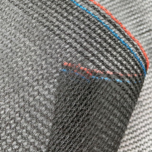 Knitted Black 70% Plastic Outdoor Shade Mesh Netting